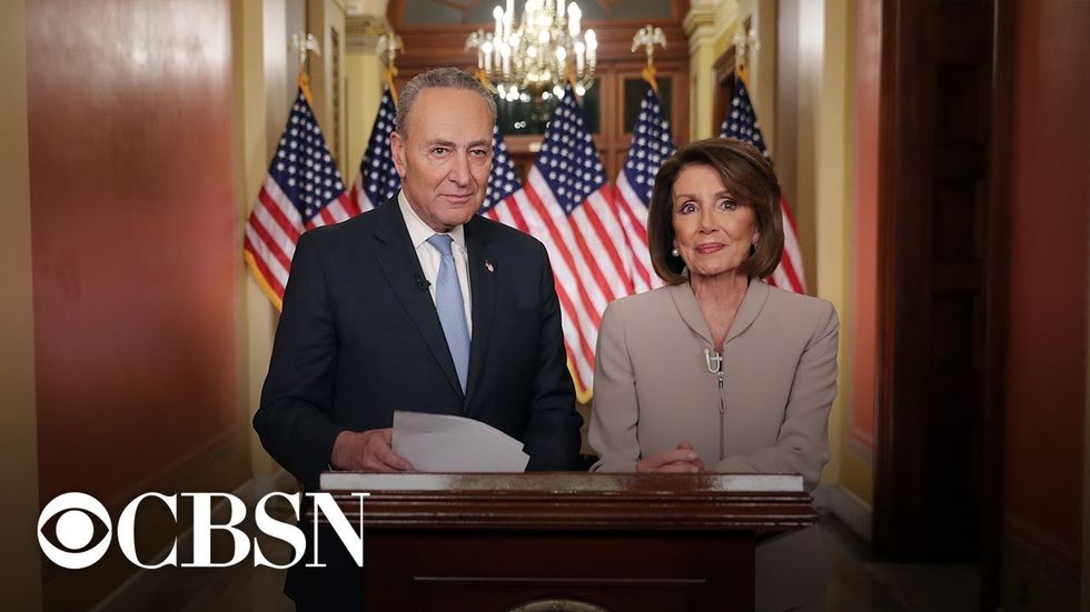 Watch @SpeakerPelosi and @SenSchumer speak at the end of #TrumpShutdown #NeverAgain  https://t.co/VLrlGiVTel